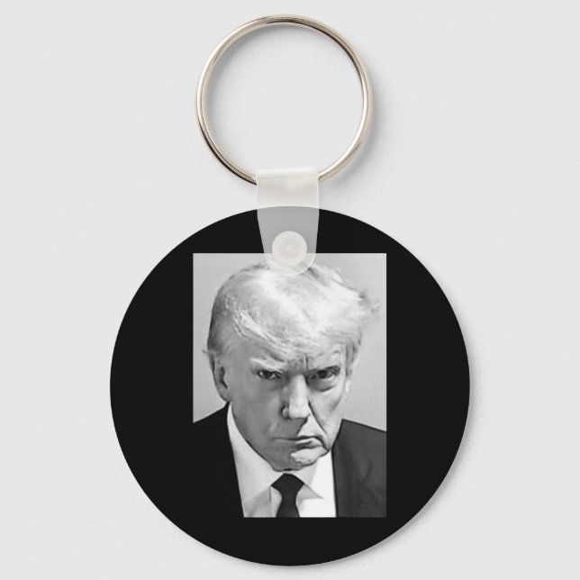 Mug Shot - Donald Trump Mug Shot  Keychain (Front)