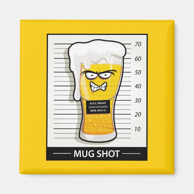 Mug Shot Magnet (Front)