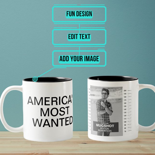 Mug Shot Mug (Do you have a friend who has a certain reputation? Here is the perfect funny gift for them.)