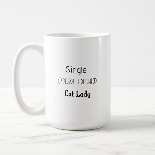 Mug SIngle Cat lady for trump (Left)