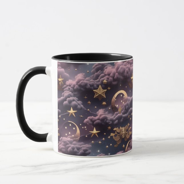 Mug - Smoky Plum Celestial Moon (Left)