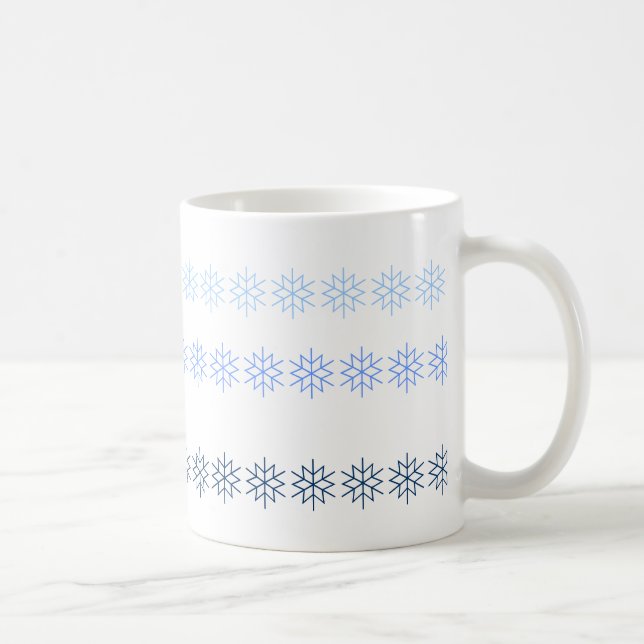 Mug - Snowflake Rows (Right)