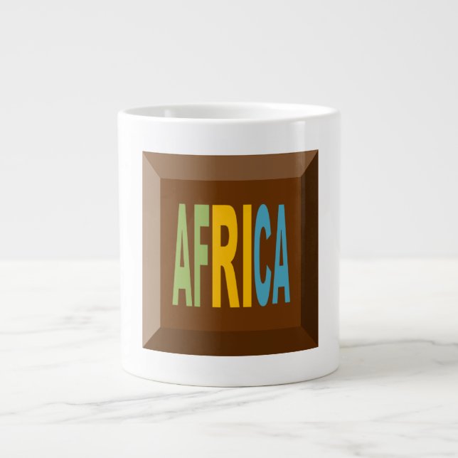 Mug Specialty  Jumbo blanche CHOCOLAT  AFRICA (Front)
