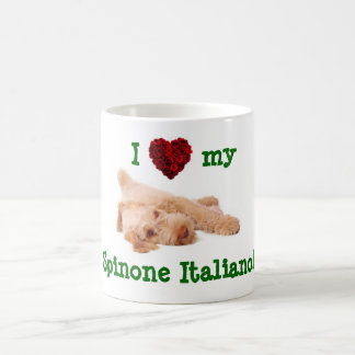Mug; Spin pup image; I heart my Spinone Italiano! Coffee Mug