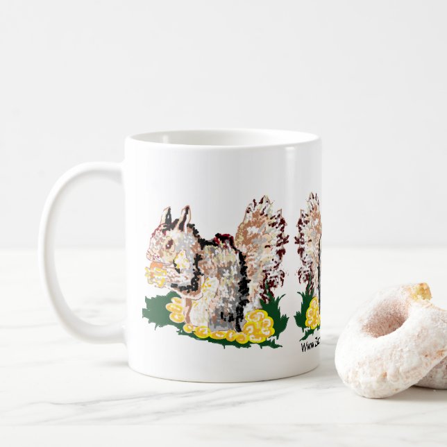 Mug : squirrels (With Donut)