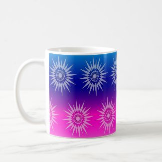 Mug - Star Graphic on Blue and Pink