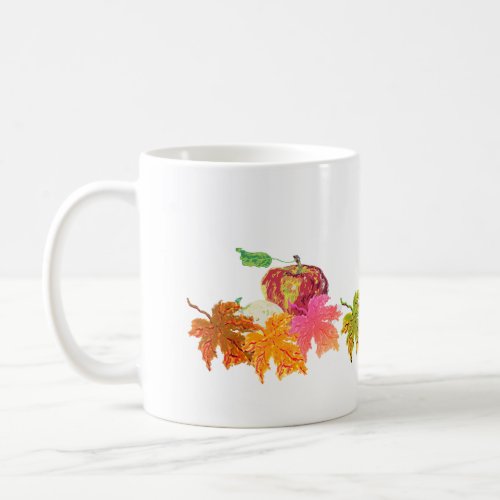 Mug  Still Life Apples Autumn Leaf