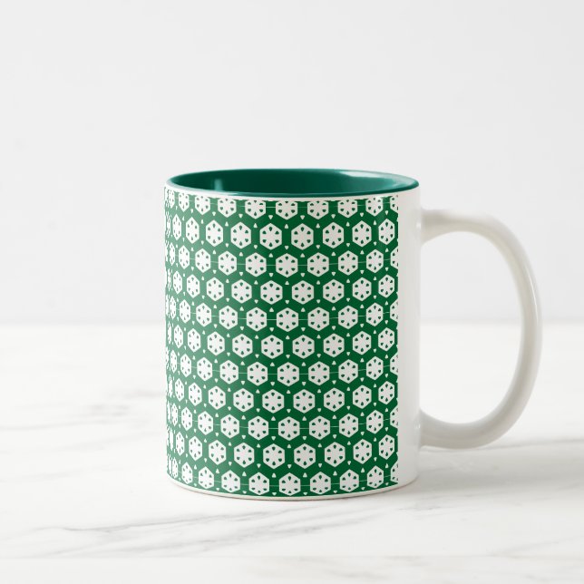 Mug - Stylized White Rivets in Rows (Right)