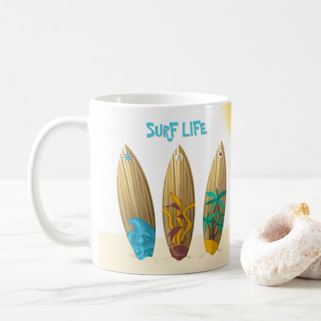 Mug - Surf Life (With Donut)