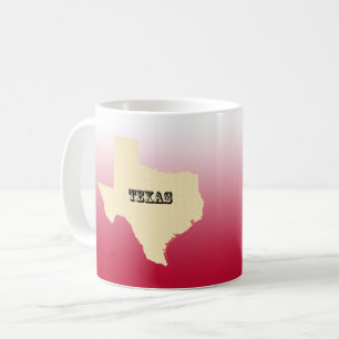 Mug - Texas State Map with City
