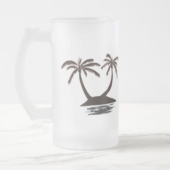 Mug - Tropical Island Silhouette (Left)