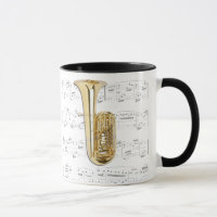 Mug - Tuba with sheet music