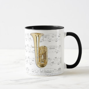 Mug - Tuba with sheet music