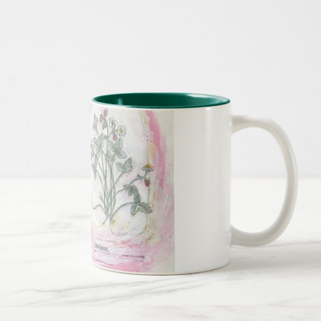 mug - two tone botanical print (Right)
