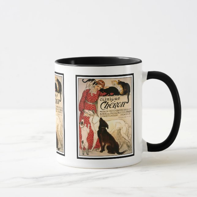 Mug:  Vintage Steinlen "Clinique Cheron" Mug (Right)