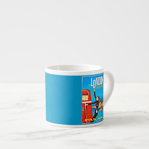 Mug-Vintage Travel-London 2 Espresso Cup