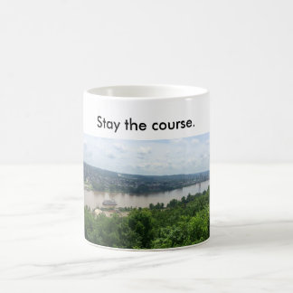 Mug w/ riverboat on Ohio R.--Stay the course.
