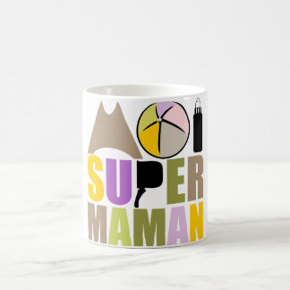 Mug white 325 ml Moi Super Mama - Logo Nature