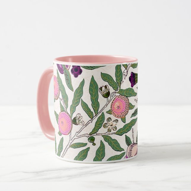 MUG : WILLIAM MORRIS : POMEGRANATE (Front Left)