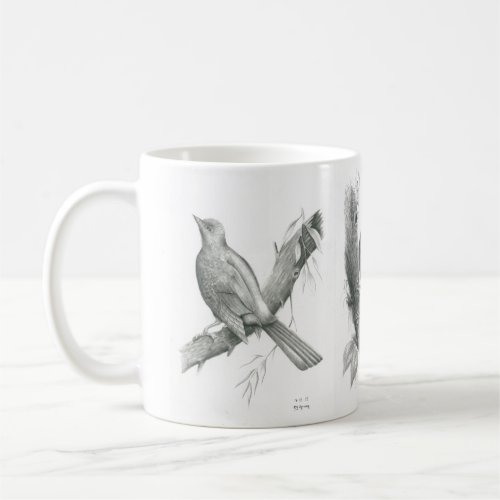 Mug with 3 Cambodian Birds by Vannak Anan Prum