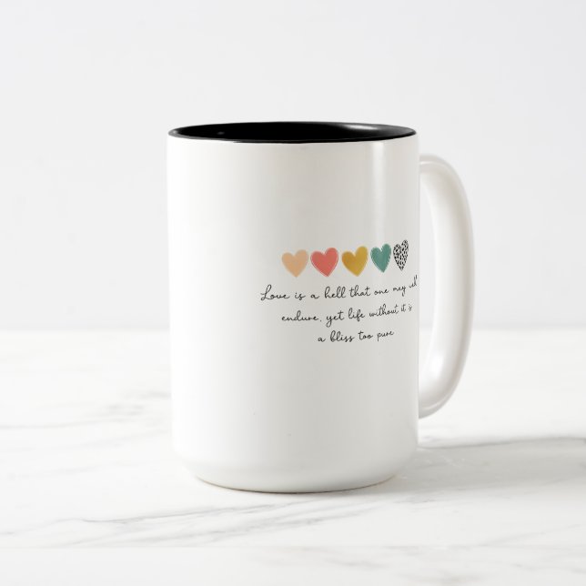 MUG WITH A SIMPLY AND BEAUTIFUL WORDS (Front Right)