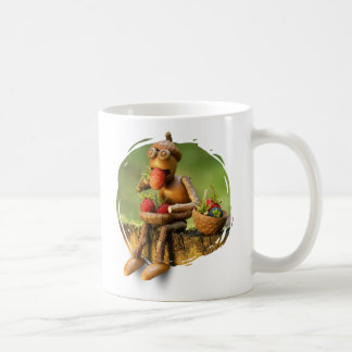 Mug with acorn elf in the woods