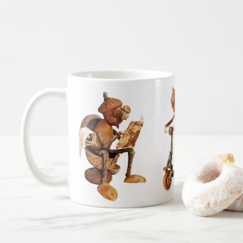 Mug with acorn elves