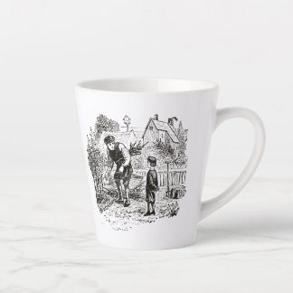 Mug with antique gardening image
