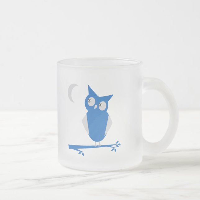 Mug with blue owl  (Right)
