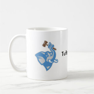 Mug with Brown and Blue Logo and Text