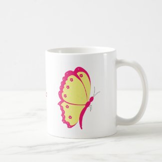 mug with butterfly