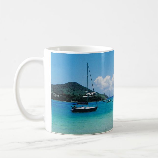 Mug with Caribbean Scene (Left)
