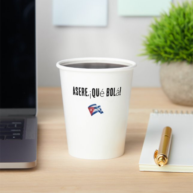 mug with Cuban phrase Paper Cups (Insitu)