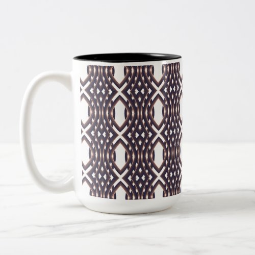 Mug with designer pattern for drinks