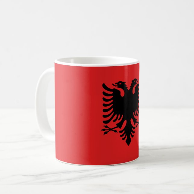 Mug with Flag of Albania (Front Left)