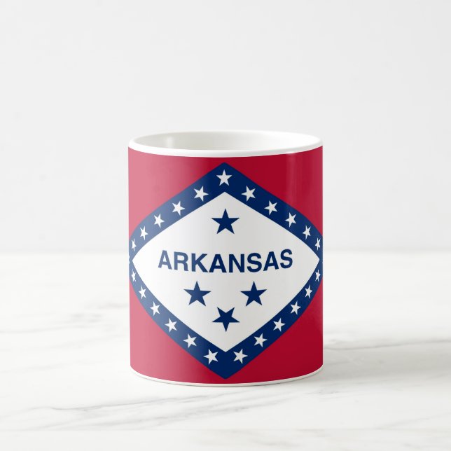 Mug with Flag of  Arkansas State - USA (Center)