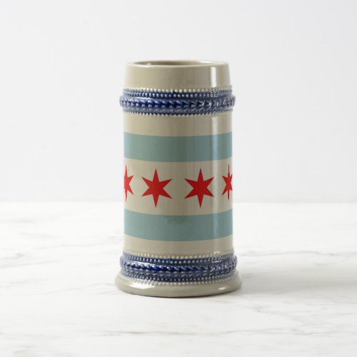 Mug with Flag of Chicago Illinois State _USA