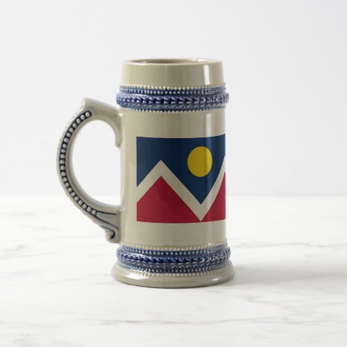 Mug with Flag of  Denver Colorado State _USA