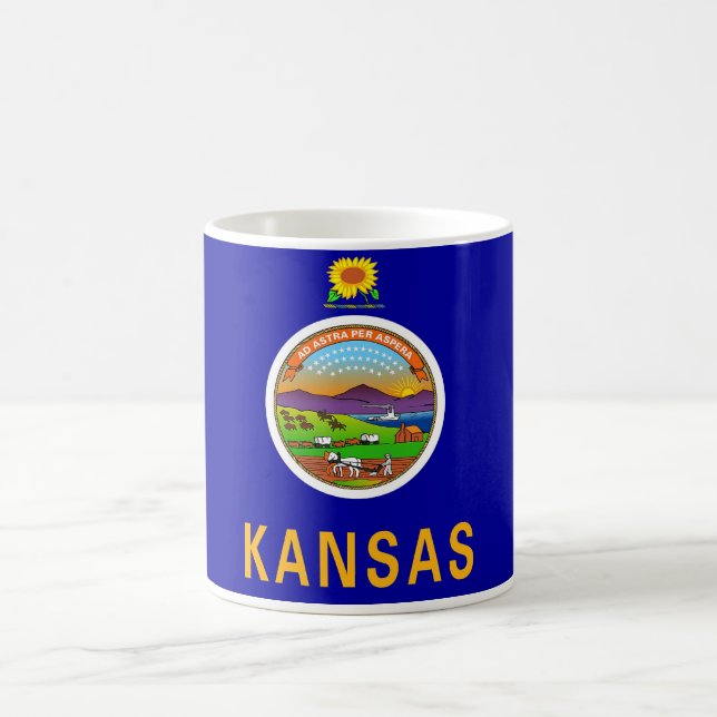 Mug with Flag of  Kansas State - USA (Center)