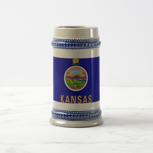 Mug with Flag of Kansas State _USA