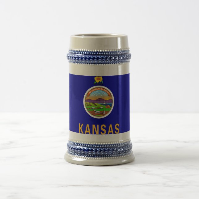 Mug with Flag of Kansas State -USA (Center)