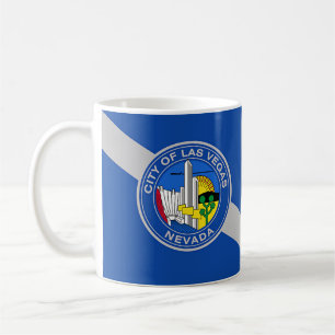 Mug with Flag of Las Vegas City, USA