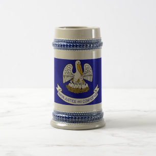 Mug with Flag of Louisiana State -USA