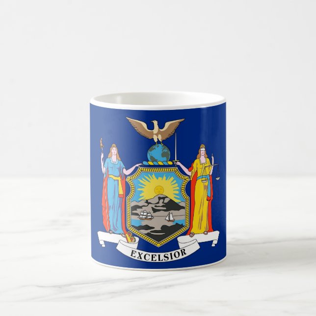 Mug with Flag of New York State - USA (Center)