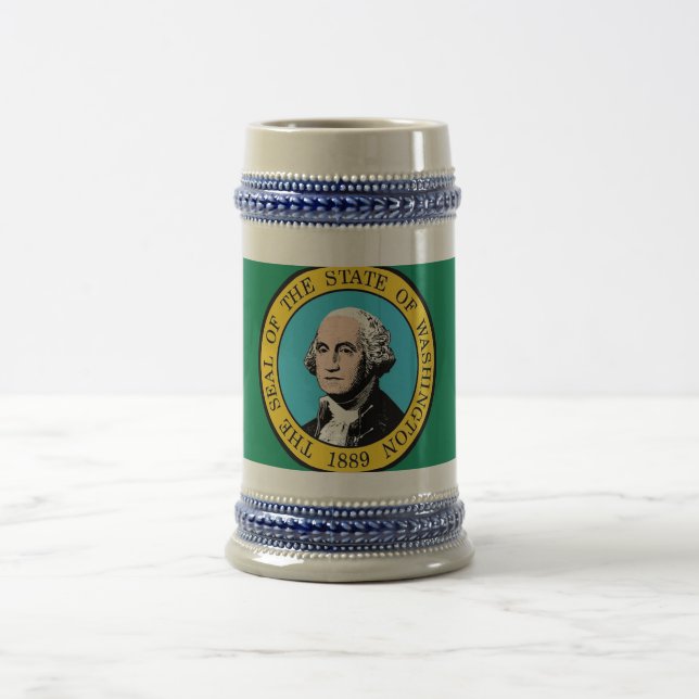 Mug with Flag of  Washington State -USA (Center)