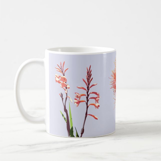 Mug with flowers of Cape Town (Left)