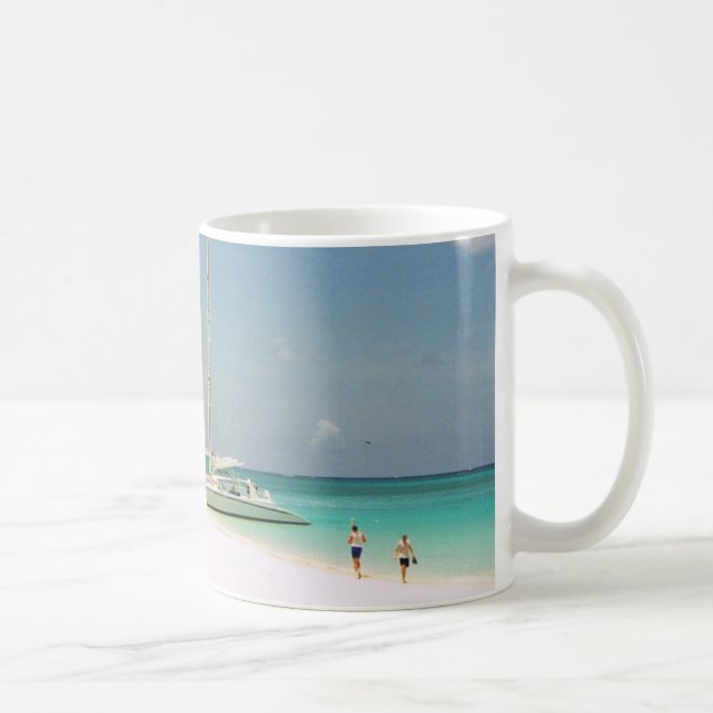 Mug with Grand Cayman Beach Scene (Right)