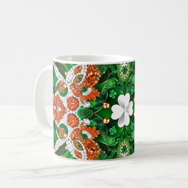 Mug with Ireland Colors Design (Front Left)