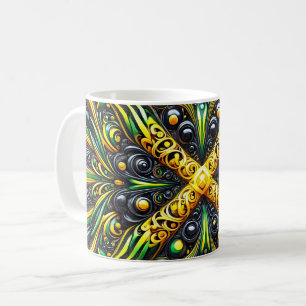 Mug with Jamaican Colors Design