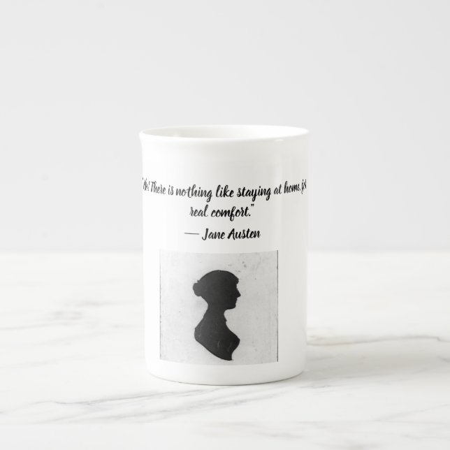 Mug  with Jane Austen quote (Front)